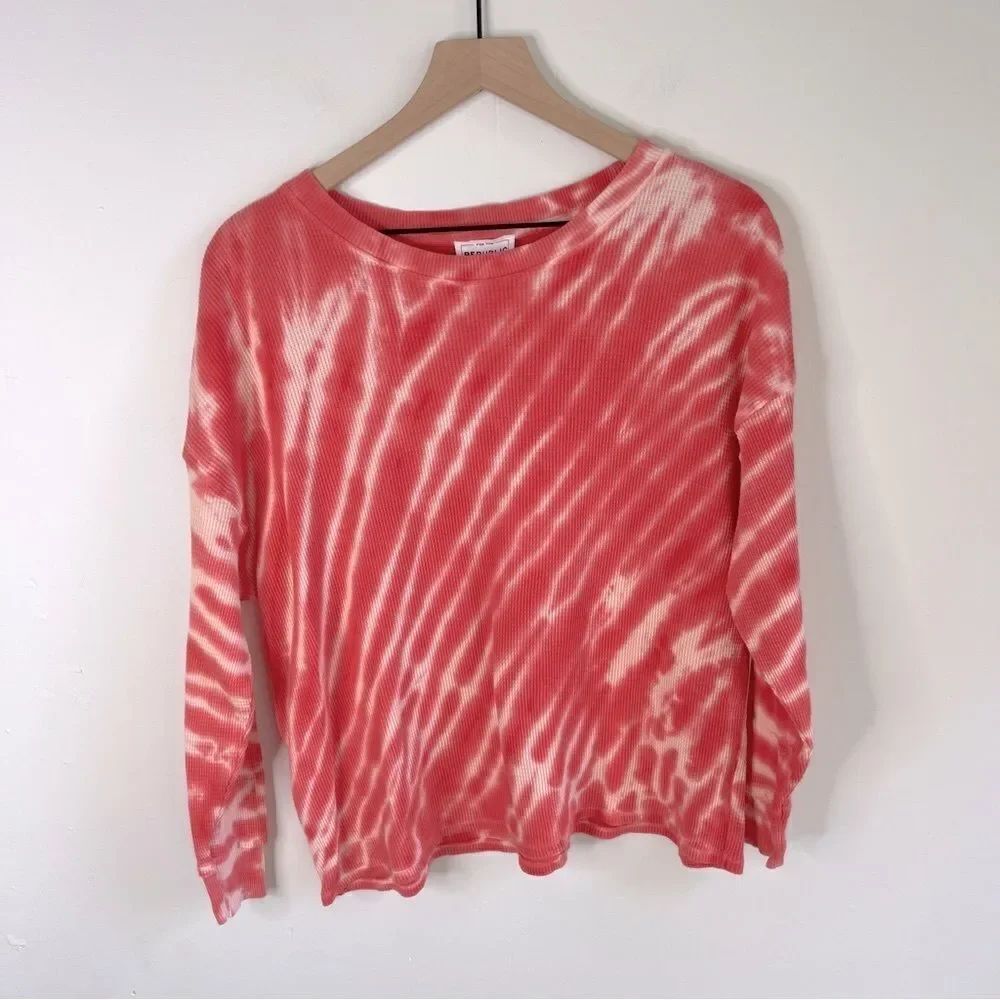 For The Republic Pink Tie-Dye Top